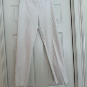 Krazy Larry White Straight-Leg Pants